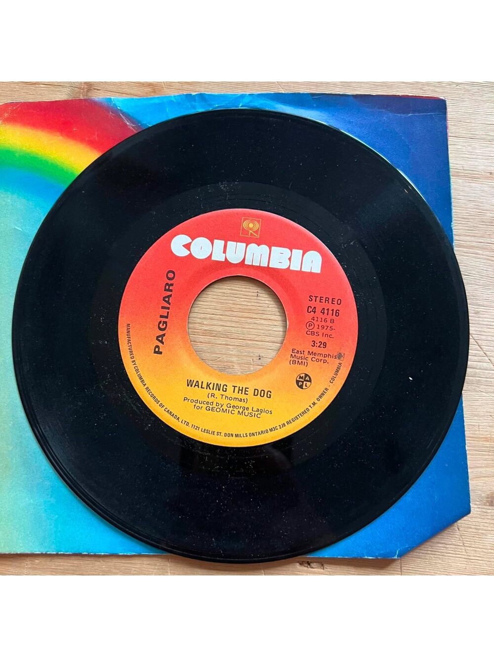 Pagliaro - Walking the Dog/I don't Believe it's You 45rpm VG+ R90